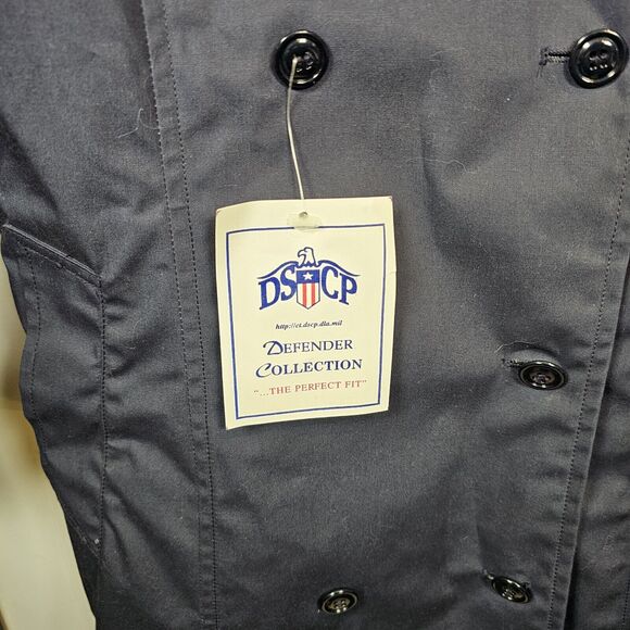 NWT USGI Womens 14S Air Force USAF Blue Coat All Weather Trench w/ Liner DSCP - Picture 2 of 4